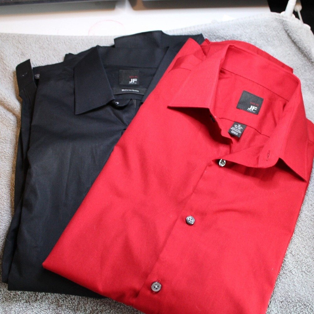 Lot of 2 mens dress shirts 15-15 1/2 neck
